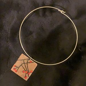 KILN ENAMEL Vintage 90’s Enamel Pendant Choker